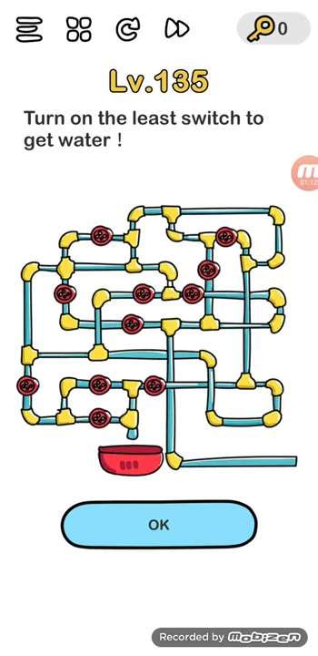 brain out lv 135|Brain Out Level 135 Turn on the least switch to get water!.